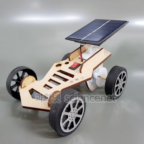 [유비네10] UB 태양광 자동차 A1  /각도조절가능 태양광전지판 충전콘덴서 나무 자동차 만들기