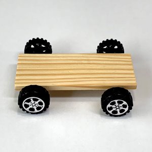 [유비네380] 나무 자동차 H (1인용)  /나무판 바퀴 만들기 재료 세트